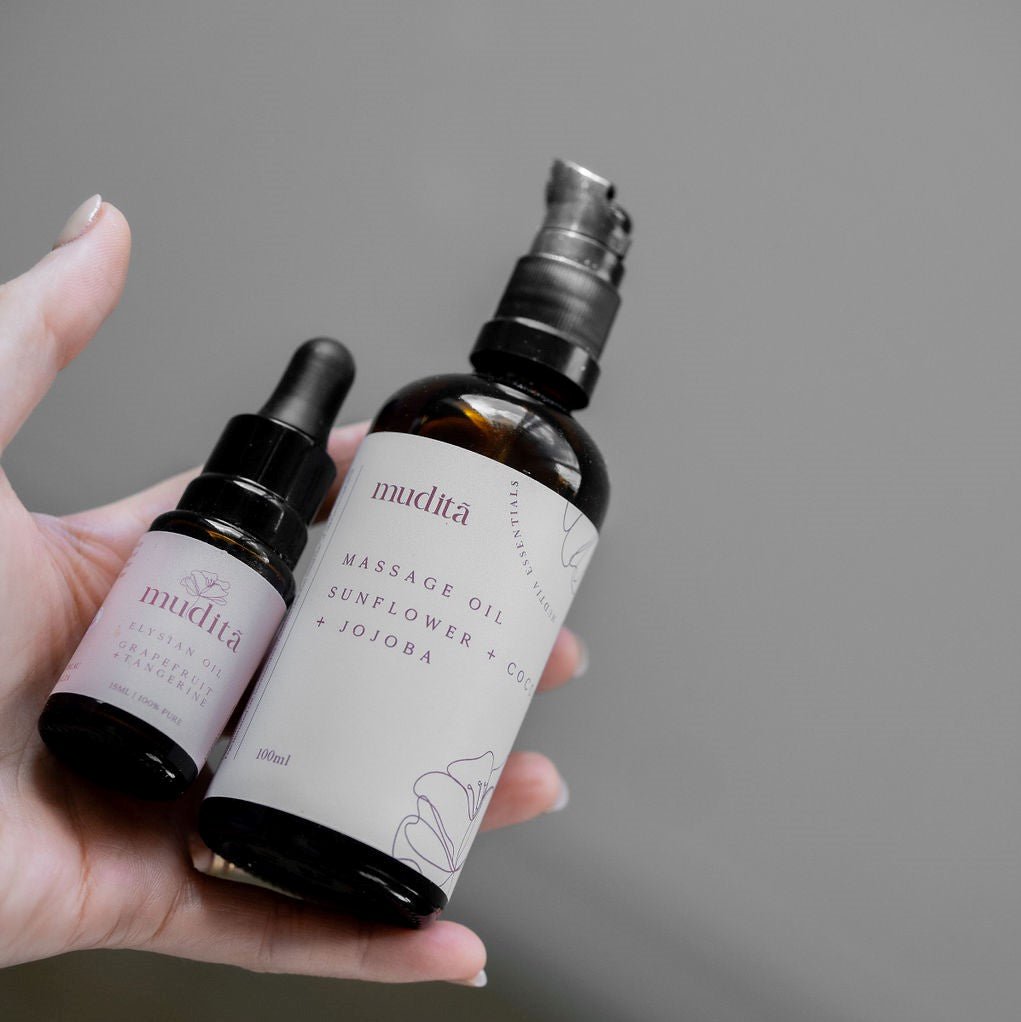 Mudita Essentials Massage Oil and Essential Oil